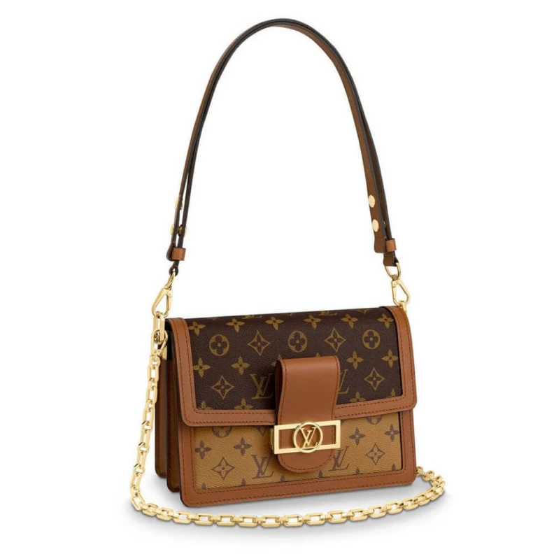 Inside ba LV Monogram Reverse Canvas Dauphine MM