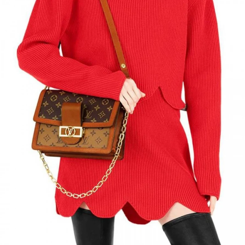 Mythick Inside ba LV Monogram Reverse Canvas Dauphine MM
