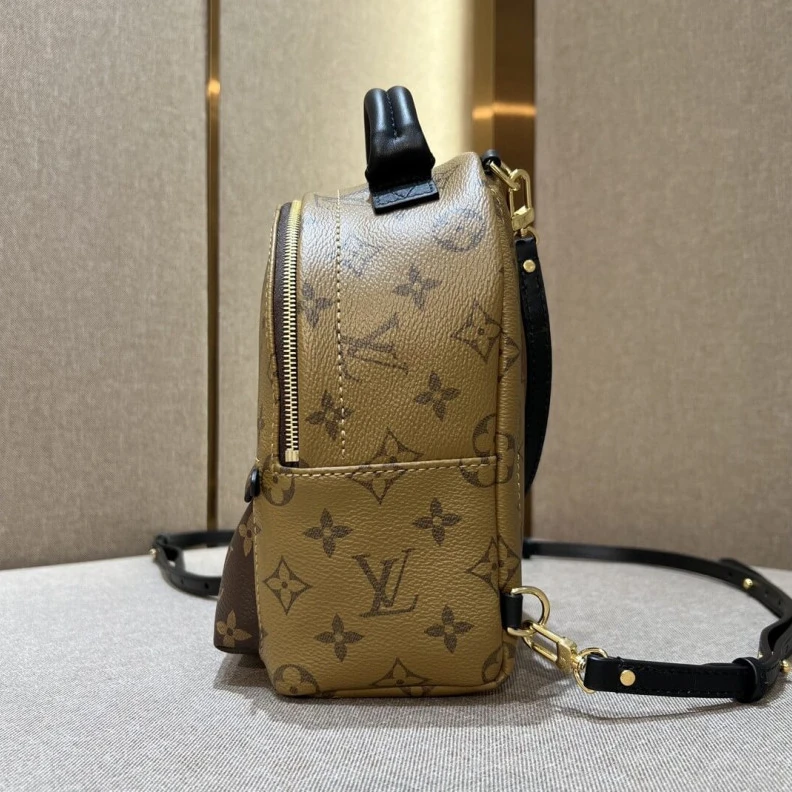 Mythick.ru Soft cowh LV Monogram Reverse Canvas Mini Palm Springs Backpack