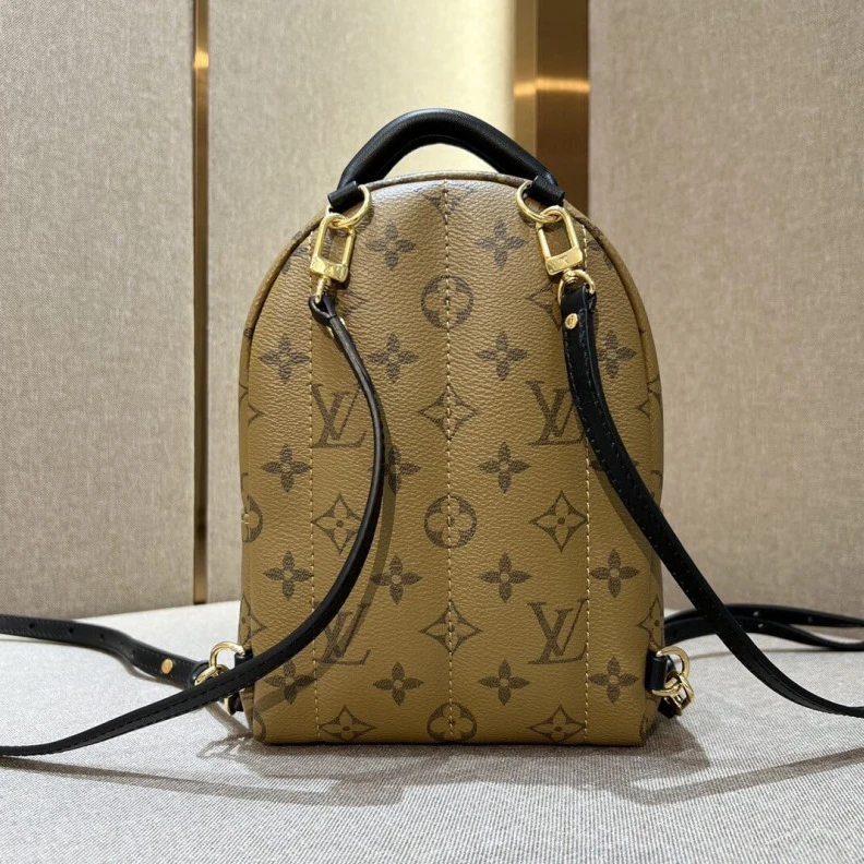Mythick.ru Soft cowh LV Monogram Reverse Canvas Mini Palm Springs Backpack
