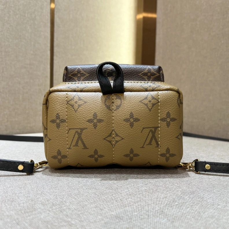Mythick.ru Soft cowh LV Monogram Reverse Canvas Mini Palm Springs Backpack
