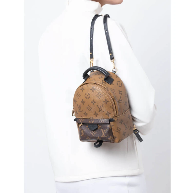 Mythick.ru Soft cowh LV Monogram Reverse Canvas Mini Palm Springs Backpack