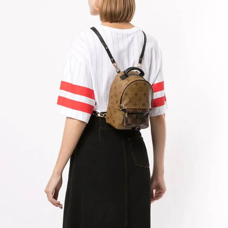 Mythick.ru Soft cowh LV Monogram Reverse Canvas Mini Palm Springs Backpack