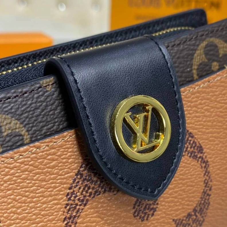 Replica bags Large zip Louis Vuitton Monogram Reverse Juliette Wallet