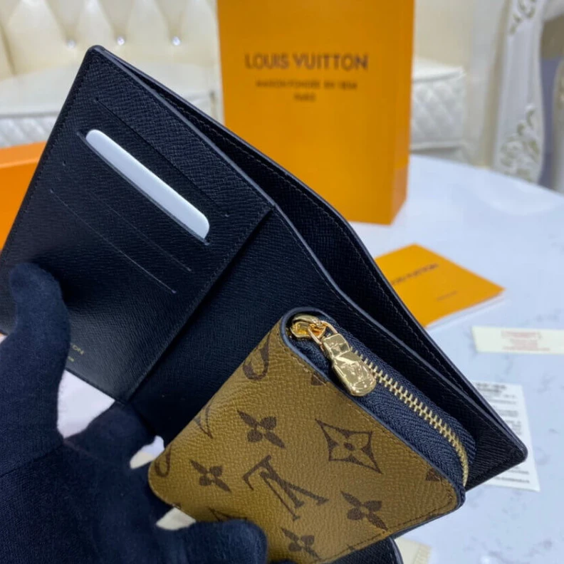 Replica bags Large zip Louis Vuitton Monogram Reverse Juliette Wallet