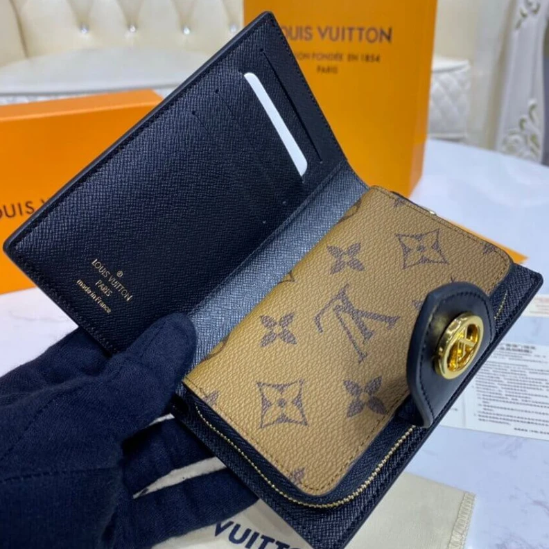 Replica bags Large zip Louis Vuitton Monogram Reverse Juliette Wallet