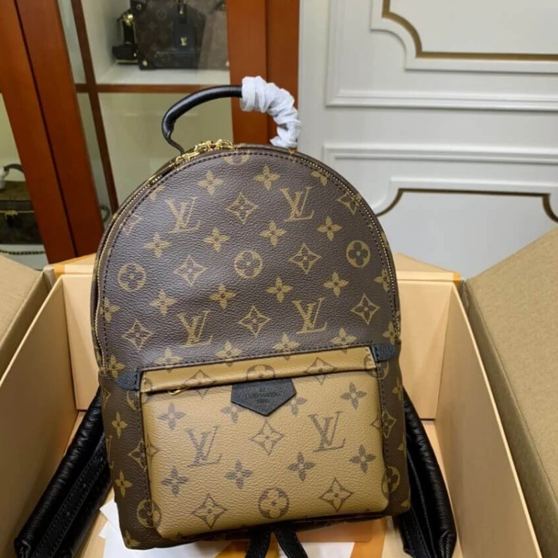 Lv belts replica Zip closu Louis Vuitton Monogram Reverse Palm Springs PM