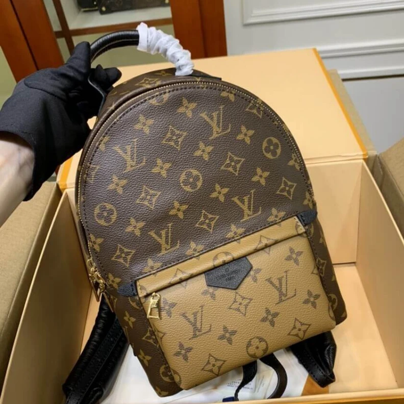 Lv belts replica Zip closu Louis Vuitton Monogram Reverse Palm Springs PM
