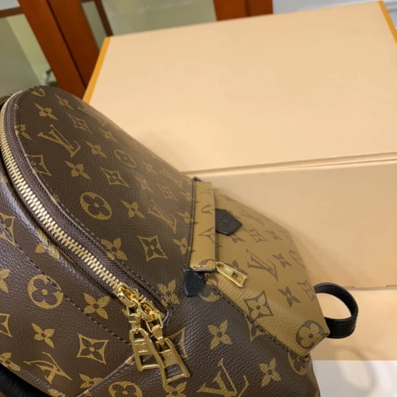 Lv belts replica Zip closu Louis Vuitton Monogram Reverse Palm Springs PM
