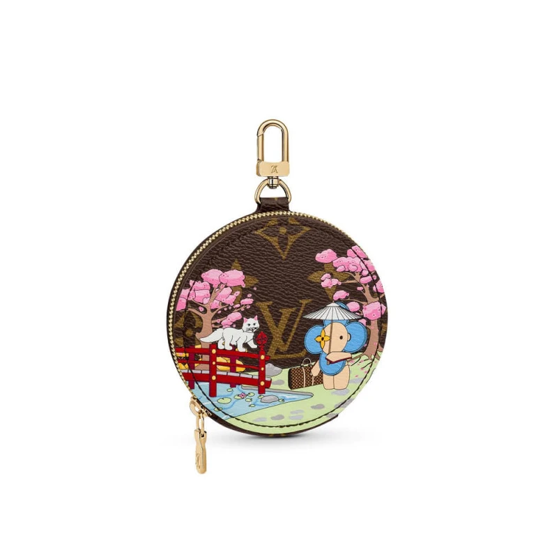 Goldcolor Louis Vuitton Monogram Round Coin Purse