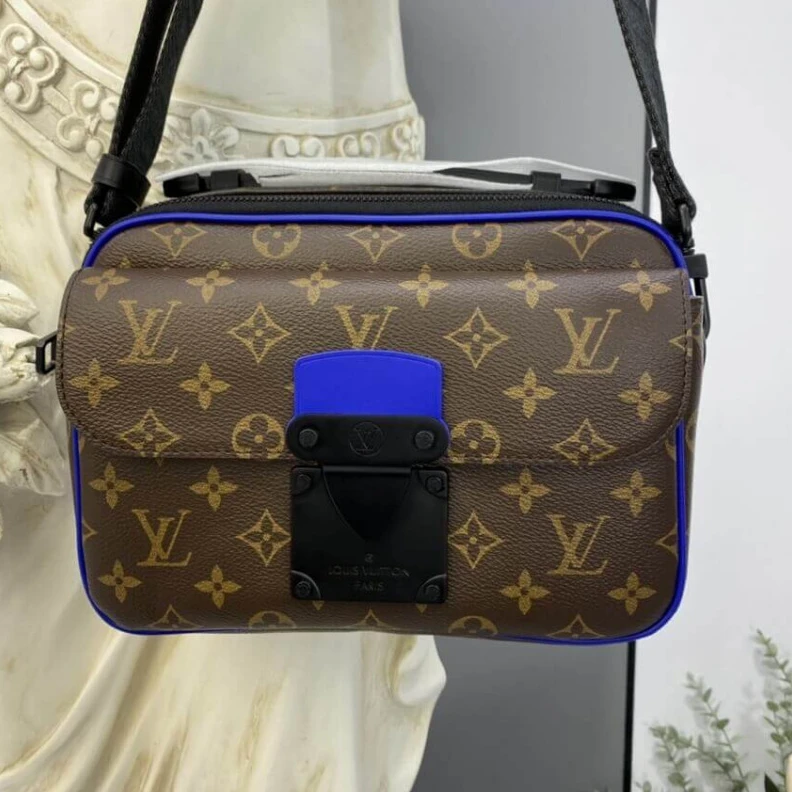 Mythick.ru Handle: S Louis Vuitton Monogram S Lock Messenger Bag Blue