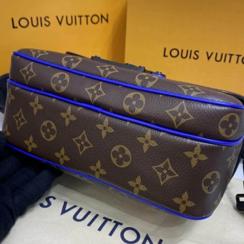 Mythick.ru Handle: S Louis Vuitton Monogram S Lock Messenger Bag Blue