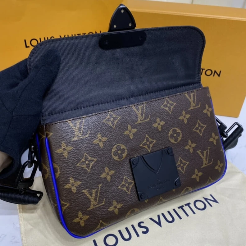 Mythick.ru Handle: S Louis Vuitton Monogram S Lock Messenger Bag Blue