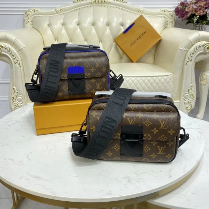 Mythick.ru Handle: S Louis Vuitton Monogram S Lock Messenger Bag Blue