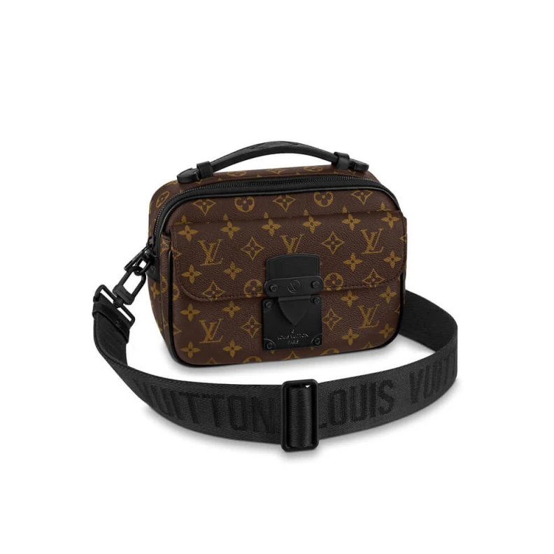 Inside fl Louis Vuitton Monogram S Lock Messenger Bag