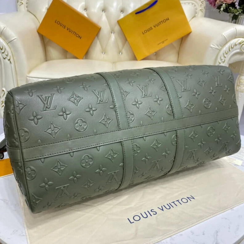 Mythick.ru 50 x 29 x Louis Vuitton Monogram Seal Keepall Bandoulière 50 Green