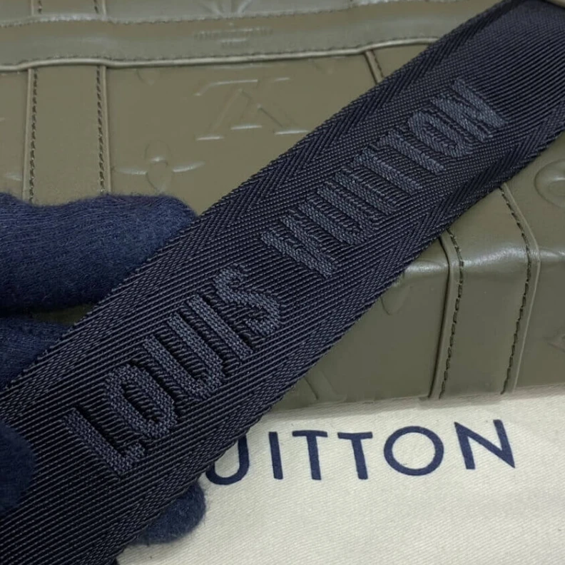 Lv belts replica Toneonton Louis Vuitton Monogram Seal Trunk Slingbag Green
