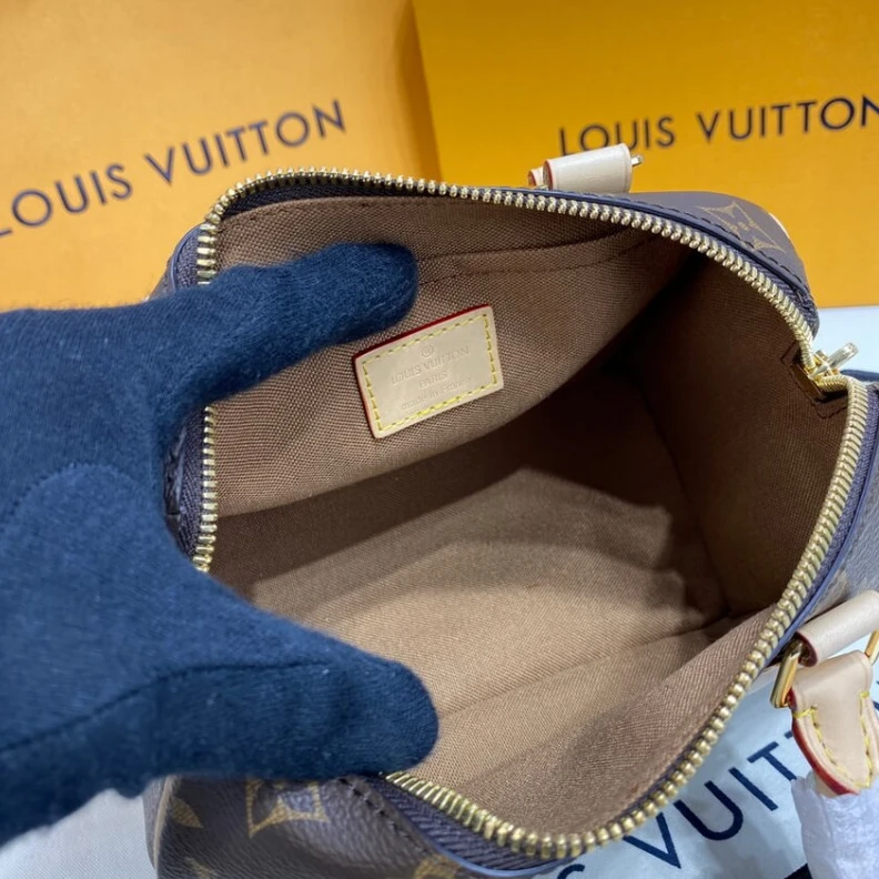 Louis vuitton locations Textile l Louis Vuitton Monogram Speedy Bandouliere 20 Black