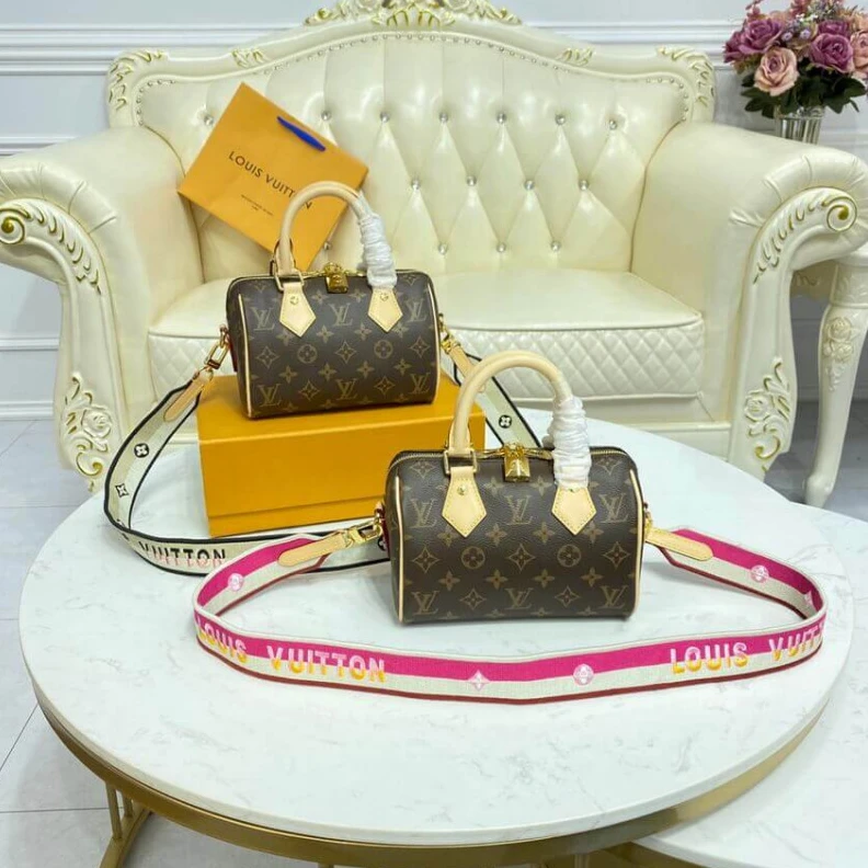 Louis vuitton locations Textile l Louis Vuitton Monogram Speedy Bandouliere 20 Black