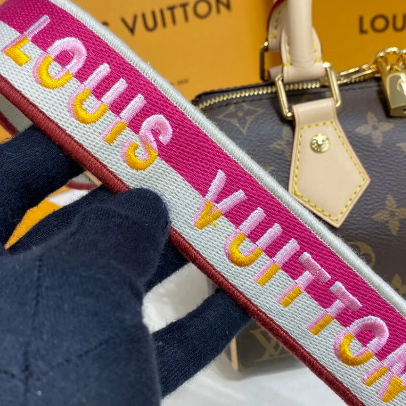 Replica bags Louis Vuitton Monogram Speedy Bandouliere 20 Fuchsia