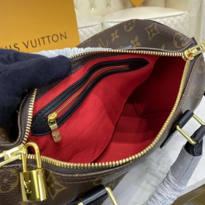 Louis vuitton locations Strap dro Louis Vuitton Monogram Speedy Bandouliere 25 Black