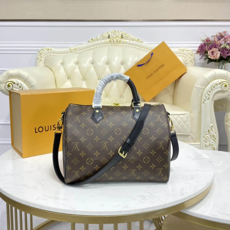 Mythick ru Textile l LV Monogram Speedy Bandouliere 30 Black