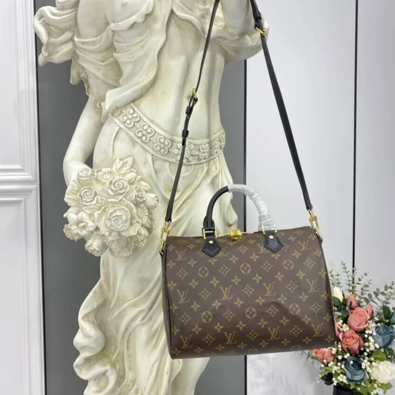 Mythick ru Textile l LV Monogram Speedy Bandouliere 30 Black