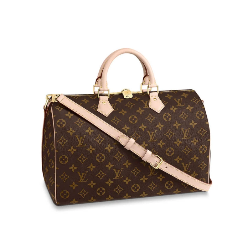 Textile l LV Monogram Speedy Bandouliere 35