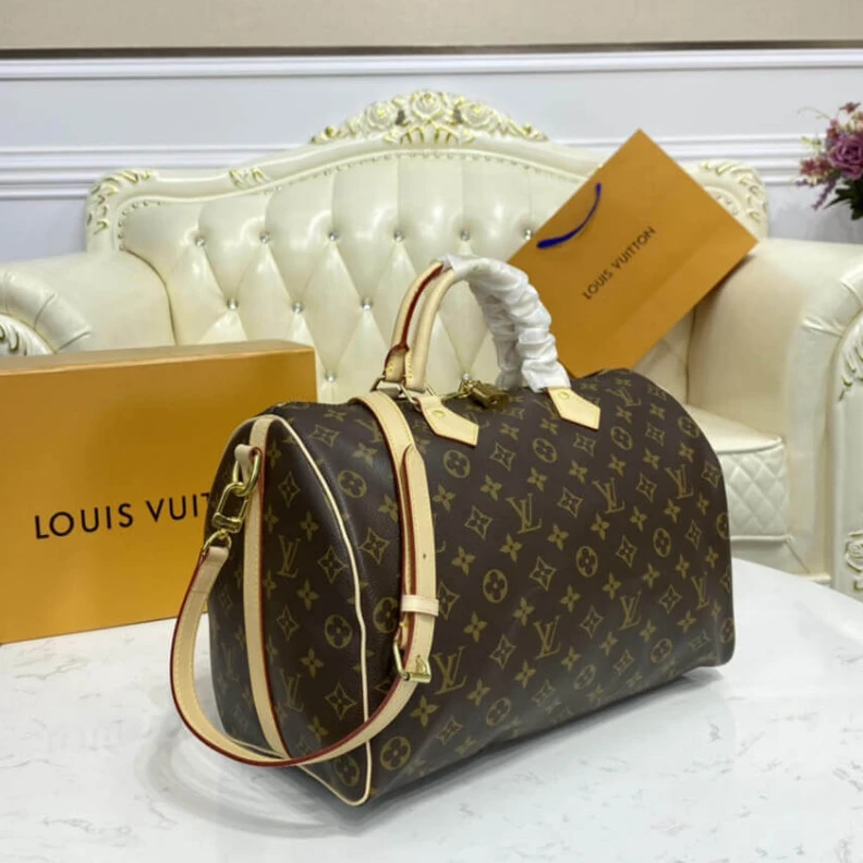 Replica bag Textile l Louis Vuitton Monogram Speedy Bandouliere 35