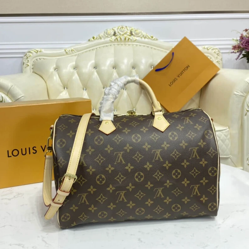 Replica bag Textile l Louis Vuitton Monogram Speedy Bandouliere 35