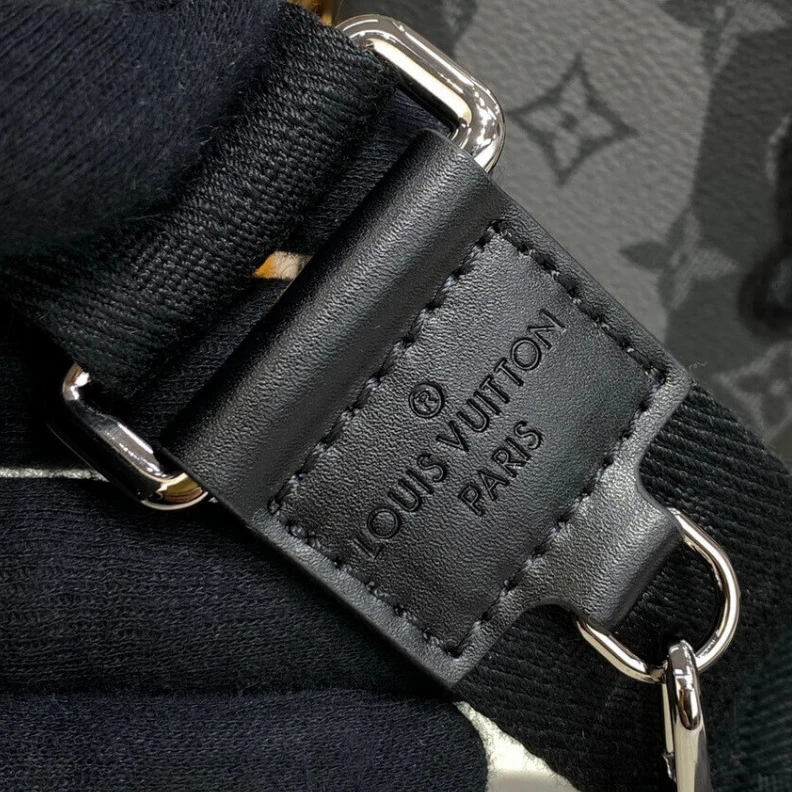 Replica bags Textile l Louis Vuitton Monogram Stripes Black Trio Messenger
