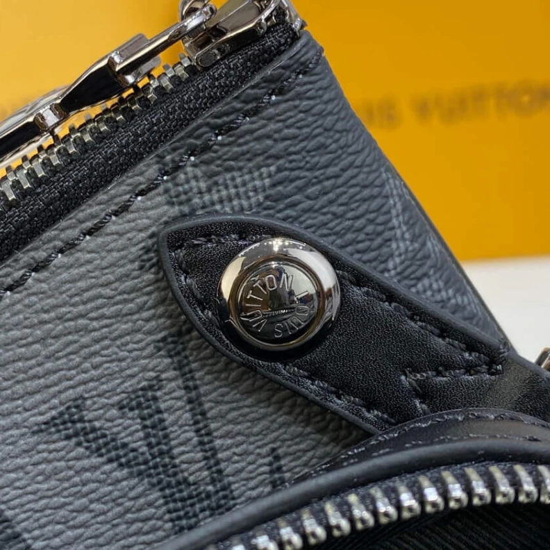 Replica bags Textile l Louis Vuitton Monogram Stripes Black Trio Messenger