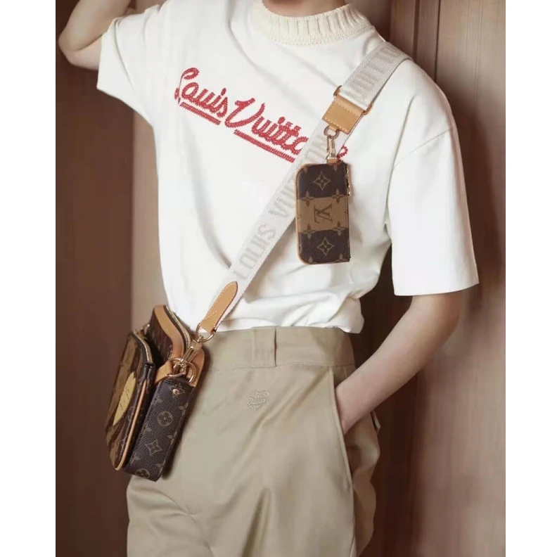 Mythick.ru ® Louis Vuitton Monogram Stripes Brown Trio Messenger