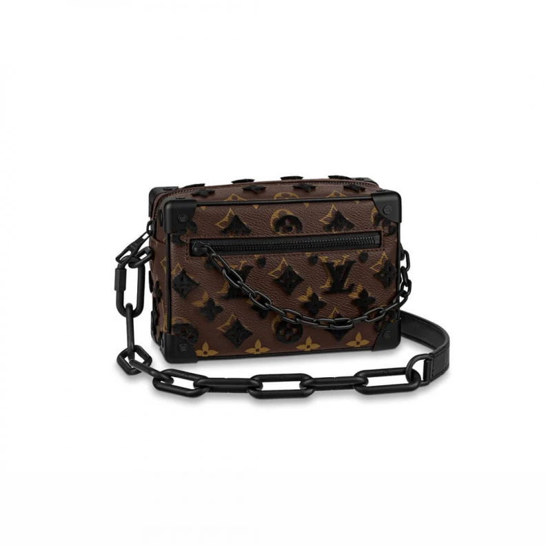 Embroider Louis Vuitton Monogram Tuffetage Mini Soft Trunk