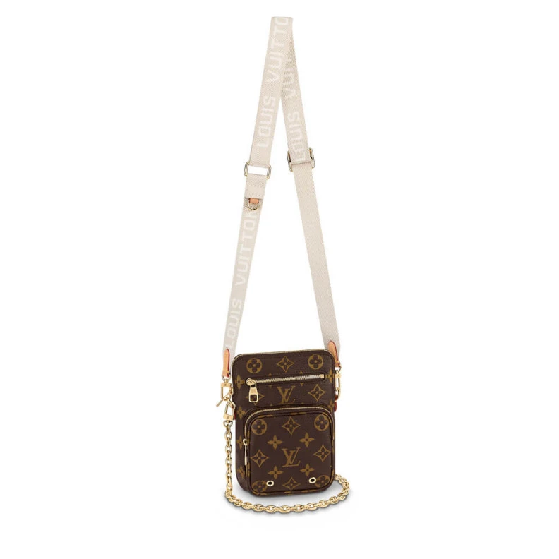 Chain: Re Louis Vuitton Monogram Utility Phone Sleeve M80746