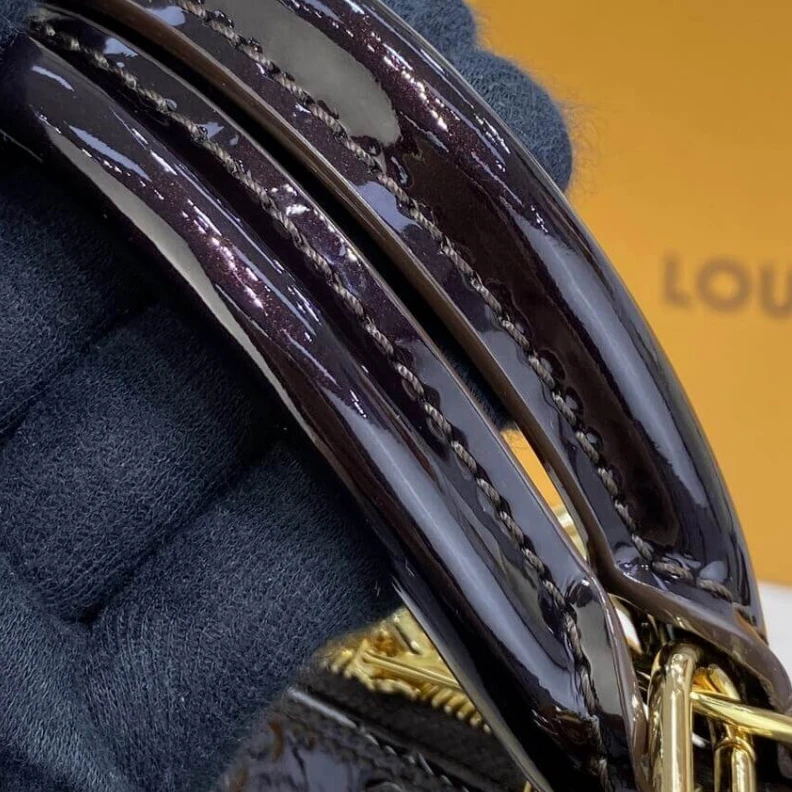 Top lv Out of all Louis Vuitton Monogram Vernis Leather Alma PM Burgundy