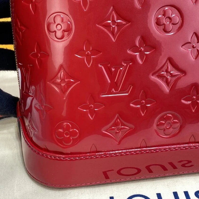 Replica bags Out of all LV Monogram Vernis Leather Alma PM Red