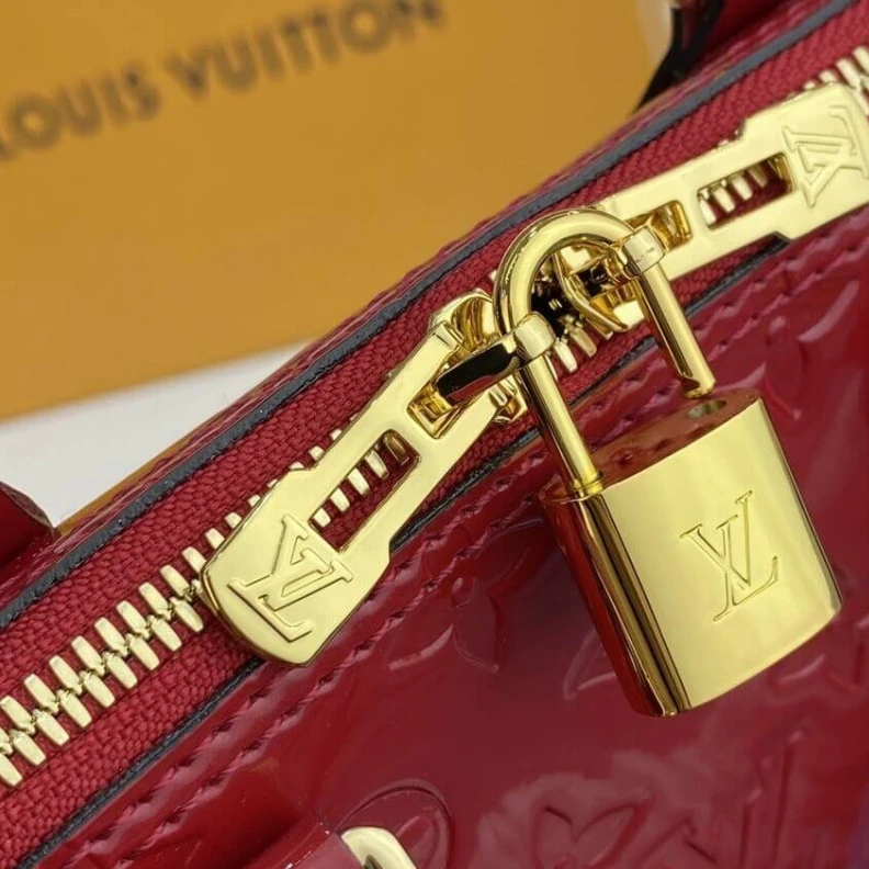 Replica bags Out of all LV Monogram Vernis Leather Alma PM Red