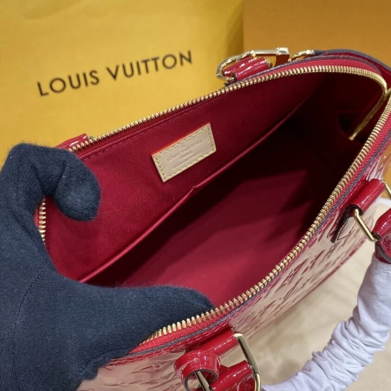 Replica bags Out of all LV Monogram Vernis Leather Alma PM Red