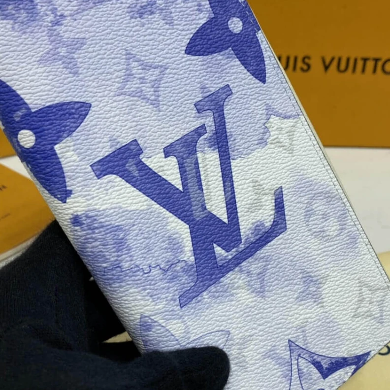 Mythick.ru Zipped co Louis Vuitton Monogram Watercolor Blue Canvas Zippy Wallet Vertical