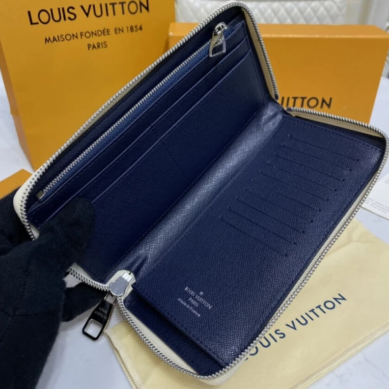 Mythick.ru Zipped co Louis Vuitton Monogram Watercolor Blue Canvas Zippy Wallet Vertical