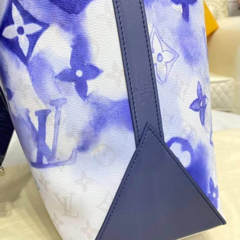 Replica bags lv Flat remo Louis Vuitton Monogram Watercolor Blue New Tote GM