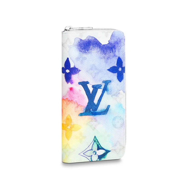 2 busines Louis Vuitton Monogram Watercolor Multico Canvas Zippy Wallet Vertical
