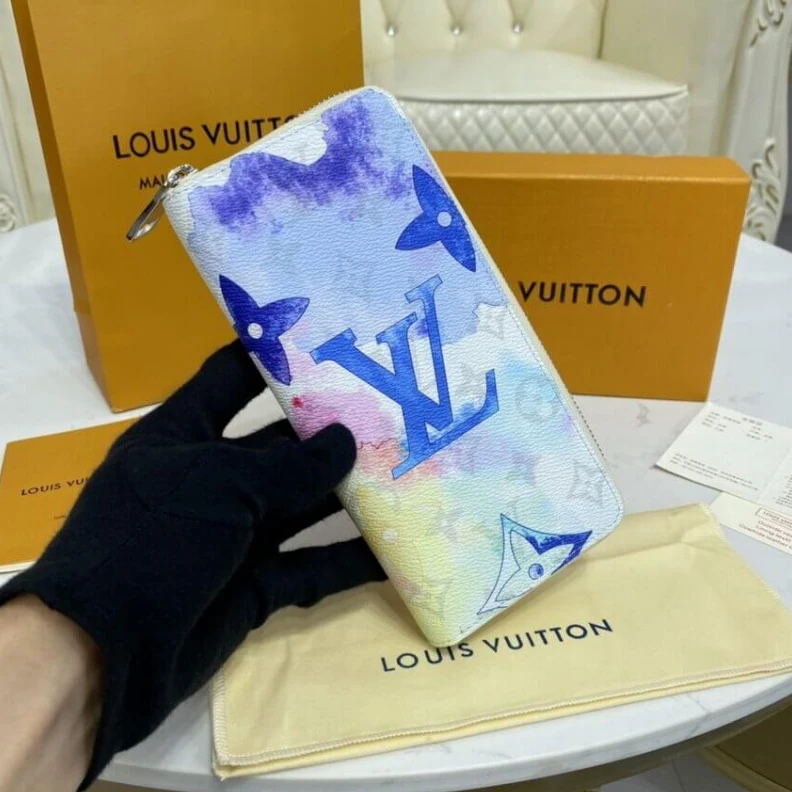 Mythick.ru 2 busines Louis Vuitton Monogram Watercolor Multico Canvas Zippy Wallet Vertical