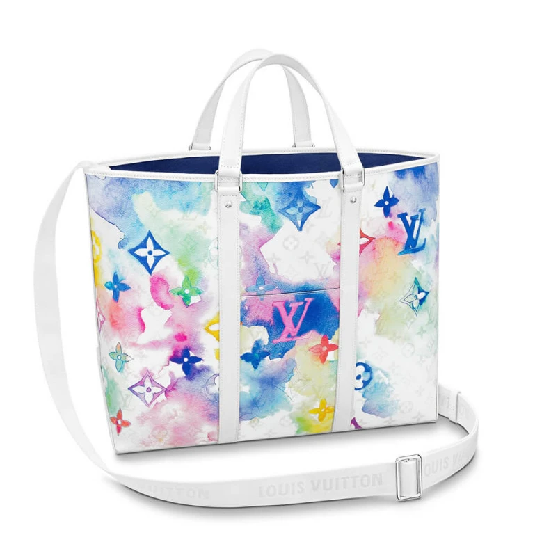 Flat remo Louis Vuitton Monogram Watercolor Multico New Tote GM