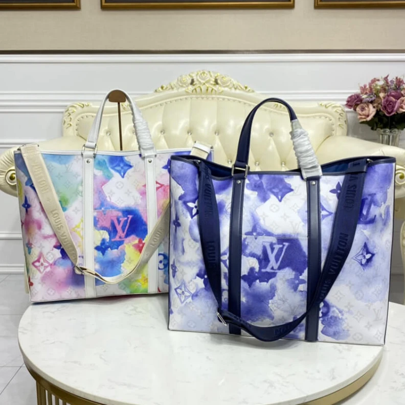 Mythick ru Flat remo Louis Vuitton Monogram Watercolor Multico New Tote GM