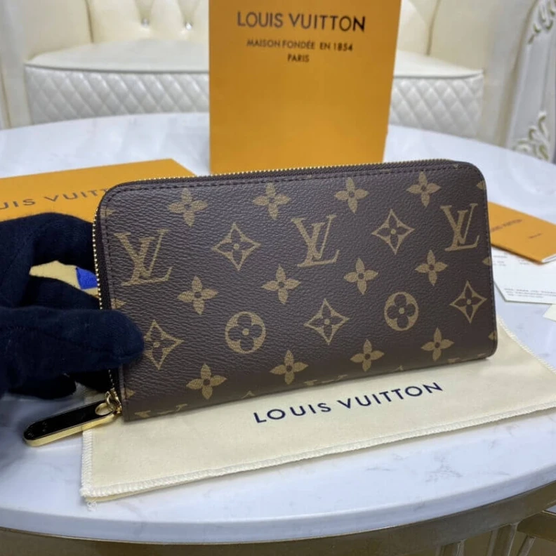 Replica bag 3 large g Louis Vuitton Monogram Zippy Wallet Brown