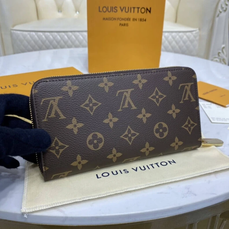 Replica bag 3 large g Louis Vuitton Monogram Zippy Wallet Brown
