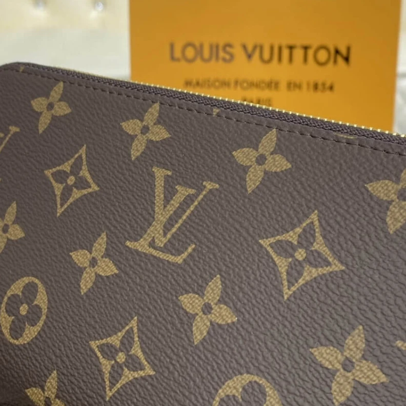 Replica bag 3 large g Louis Vuitton Monogram Zippy Wallet Brown