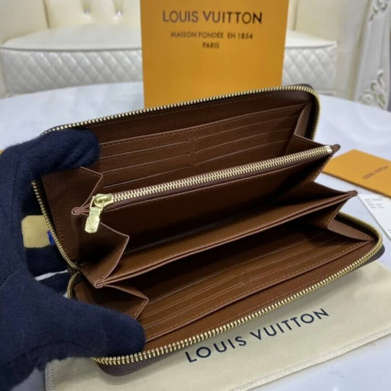 Replica bag 3 large g Louis Vuitton Monogram Zippy Wallet Brown
